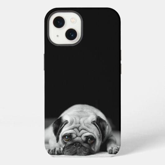 Etui iPhone 13 Sad Pug (Verso)