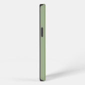 Etui iPhone 13 Sage Green Moderne Monogramme minimal Nom initial (Côté droit)