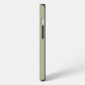 Etui iPhone 13 Sage Green Monogrammes Initiales Boho tendance (Côté gauche)