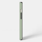 Etui iPhone 13 Sage Moderne Monogrammé (Côté gauche)