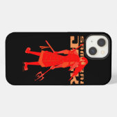 Etui iPhone 13 Samurai Jack Red Warrior Graphic (Verso Horizontal)