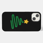 Etui iPhone 13 Sapin de Noël drôle (Verso Horizontal)
