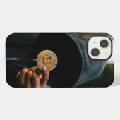 Etui iPhone 13 Satoshi Gold Bitcoin (Verso Horizontal)