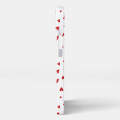 Etui iPhone 13 Scattered Little Red Hearts (Côté gauche)