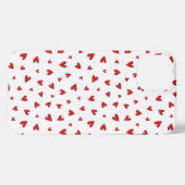 Etui iPhone 13 Scattered Little Red Hearts (Verso Horizontal)