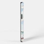 Etui iPhone 13 Scène de phare rouge et blanc (Côté droit)