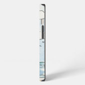 Etui iPhone 13 Scène de phare rouge et blanc (Côté gauche)