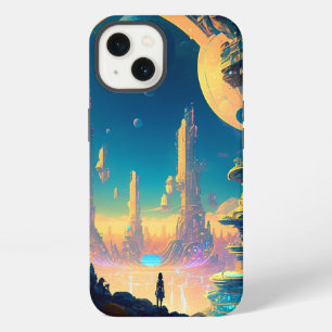 Etui iPhone 13 Science-fiction ville futuriste Case-Mate iPhone C