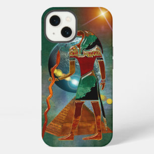 Etui iPhone 13 Secrets Anciens THOTH 3D Égyptien Scifi