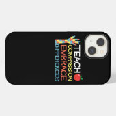 Etui iPhone 13 Sensibilisation à l'autisme Enseigner la compassio (Verso Horizontal)