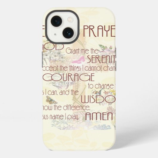 Etui iPhone 13 Serenity Prayer (Verso)