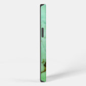 Etui iPhone 13 Série Pierres Précieuses - Modèle en Jade Vert (Côté droit)