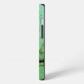 Etui iPhone 13 Série Pierres Précieuses - Modèle en Jade Vert (Côté gauche)