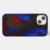 Etui iPhone 13 Shards 3D Flame Fractale (Verso Horizontal)