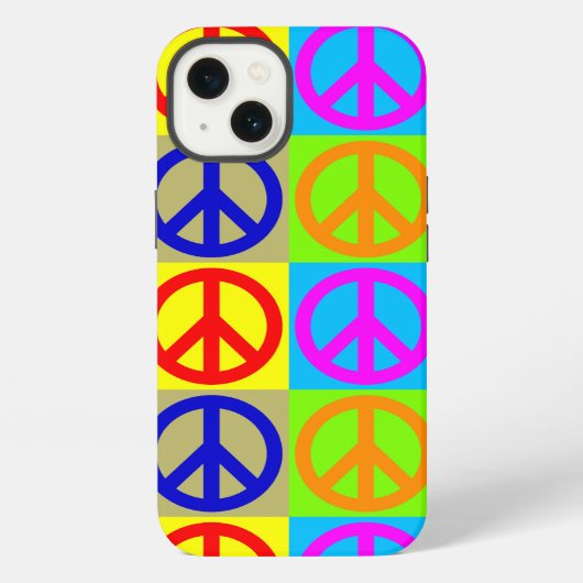 Etui iPhone 13 Signe de paix de l'art Pop (Verso)