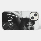 Etui iPhone 13 Simple Chic Couple Romantique Photo Amour (Verso Horizontal)