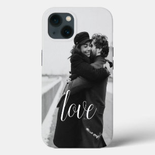 Etui iPhone 13 Simple Chic Couple Romantique Photo Amour