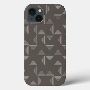 Etui iPhone 13 Simple, moderne, tendance motif graphique géométri