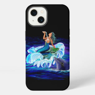 Etui iPhone 13 Sirène avec dauphin