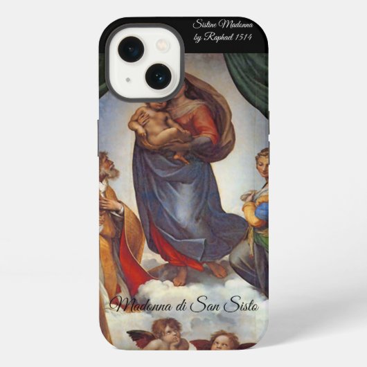 Etui iPhone 13 Sistine Madonna (Verso)