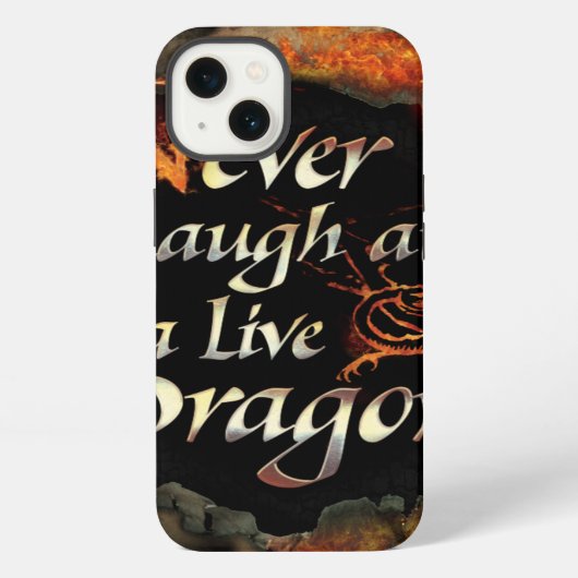Etui iPhone 13 SMAUG™ - Graphique de logo pour ne jamais rire (Verso)