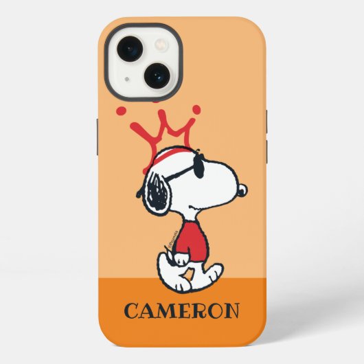 Etui iPhone 13 Snoopy - Joe Cool Crown (Verso)