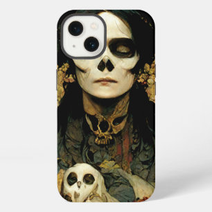 Etui iPhone 13 Sorcière corbeau 2 Fantastique Horreur Gothique
