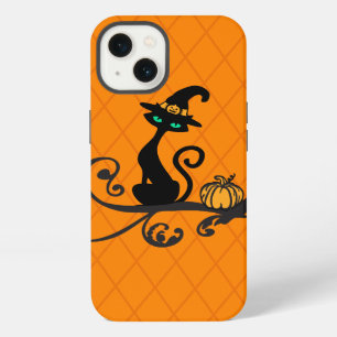 Etui iPhone 13 Sorcière de Halloween Chat