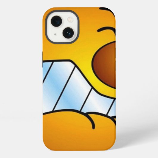 Etui iPhone 13 Souriez - Je souffre - (Verso)