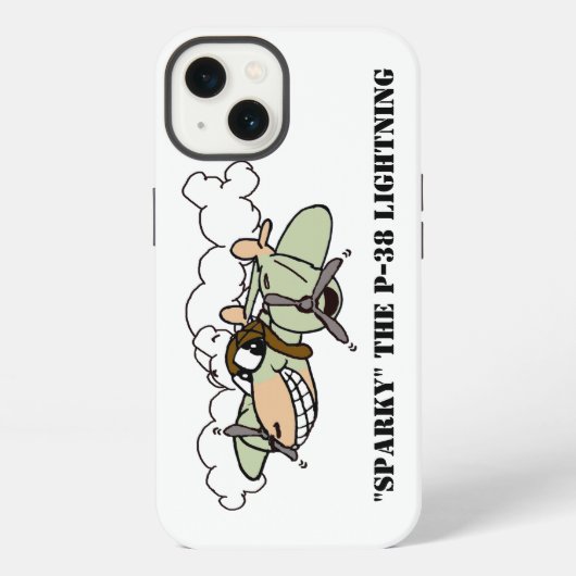 Etui iPhone 13 Sparky, le P-38 Lightning (Verso)