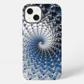 Etui iPhone 13 Spirale bleue