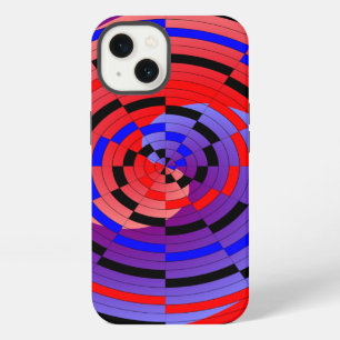 Etui iPhone 13 Spirale contre le rouge et le bleu par Kenneth Yon