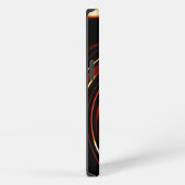 Etui iPhone 13 Spirale Liquide Dorée (Côté droit)