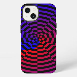 Etui iPhone 13 Spirale rouge et bleue par Kenneth Yoncich