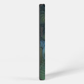 Etui iPhone 13 Spirales Vert Sable Abstrait Nom Fractal (Côté droit)