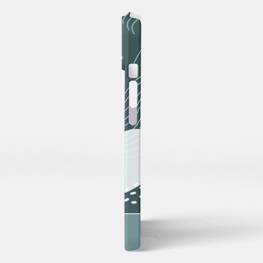 Etui iPhone 13 Spruce Green Boho Tropical Monstera Leaf (Côté gauche)