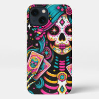 Squelette glamour, cartes tarot coque iphone