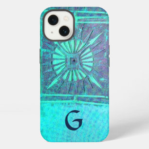 Etui iPhone 13 STAR DU MATIN Turquoise Aqua Bleu, Turquoise, Mono