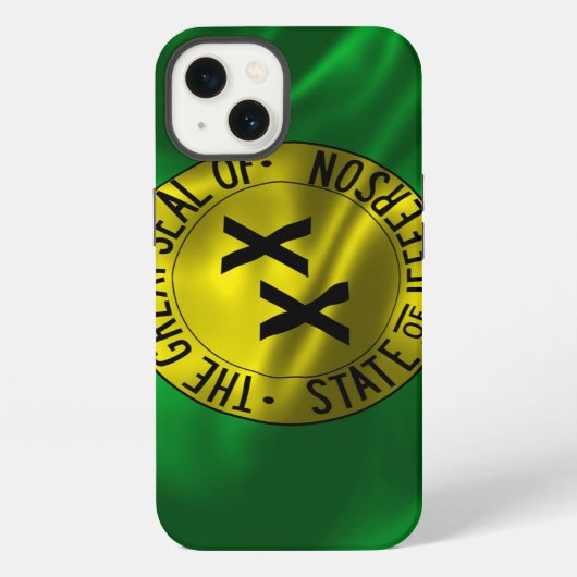 Etui iPhone 13 State of Jefferson Waving Flag iPhone Case (Verso)