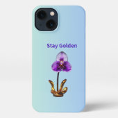 Etui iPhone 13 Stay Golden Orchid (Verso)