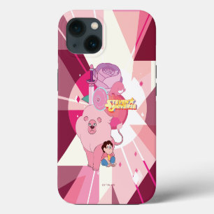 Etui iPhone 13 Steven Universe Héritage du quartz Rose