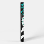 Etui iPhone 13 Stylish Animal Prints Zebra et Leopard Patterns (Côté droit)
