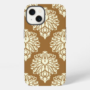 Etui iPhone 13 Sucre brun Damassé de la maisonnette sudiste