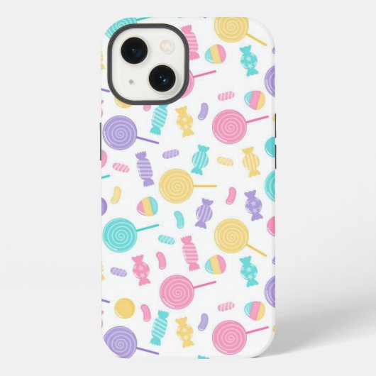 Etui iPhone 13 Sucreries colorées (Verso)