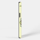 Etui iPhone 13 Sunflower Folk Pattern and your name (Côté droit)
