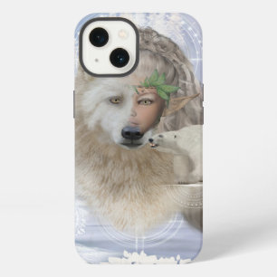 Etui iPhone 13 Super loup de polarwolf avec fée, ours polarbear e
