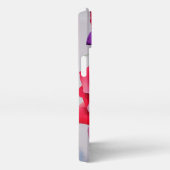 Etui iPhone 13 Superbes roses et texte personnalisé (Côté droit)