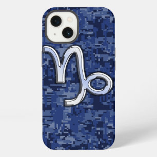 Etui iPhone 13 Symbole du zodiaque Capricorne Camouflage numériqu