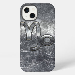 Etui iPhone 13 Symbole du zodiaque Capricorne de style industriel