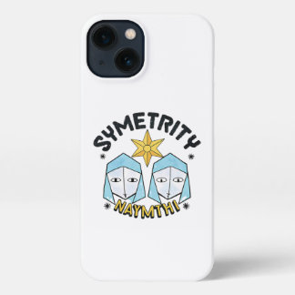 Etui iPhone 13 Symétrité Waymthi Chiffres symétriques Abstraits